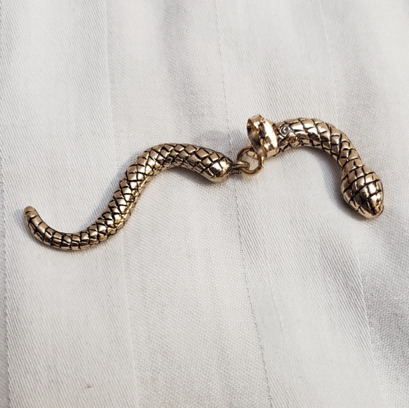 NWOT Betsy Johnson Snake Front Back Earings - Picture 4 of 4